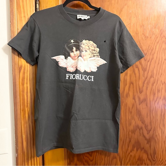 Fiorucci Angels T-Shirt Dark Grey Shirt - Picture 3 of 9